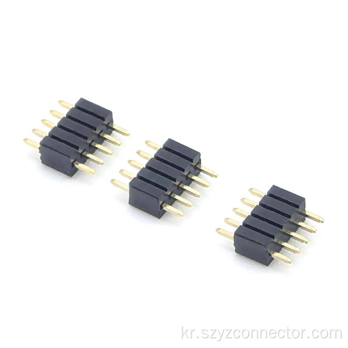 1.27mm 핀 헤더 단일 행 스트레이트 5P